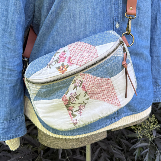 Upcycled Quilt Bag - Cotton Candy Star 2