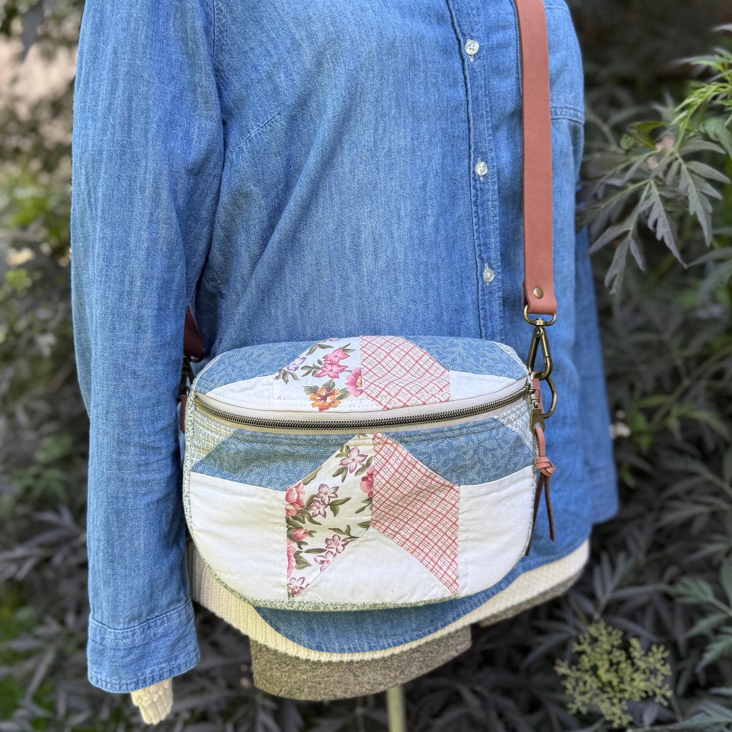 Upcycled Quilt Bag - Cotton Candy Star 2
