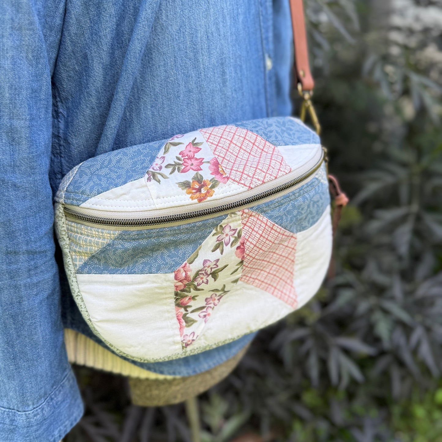 Upcycled Quilt Bag - Cotton Candy Star 2