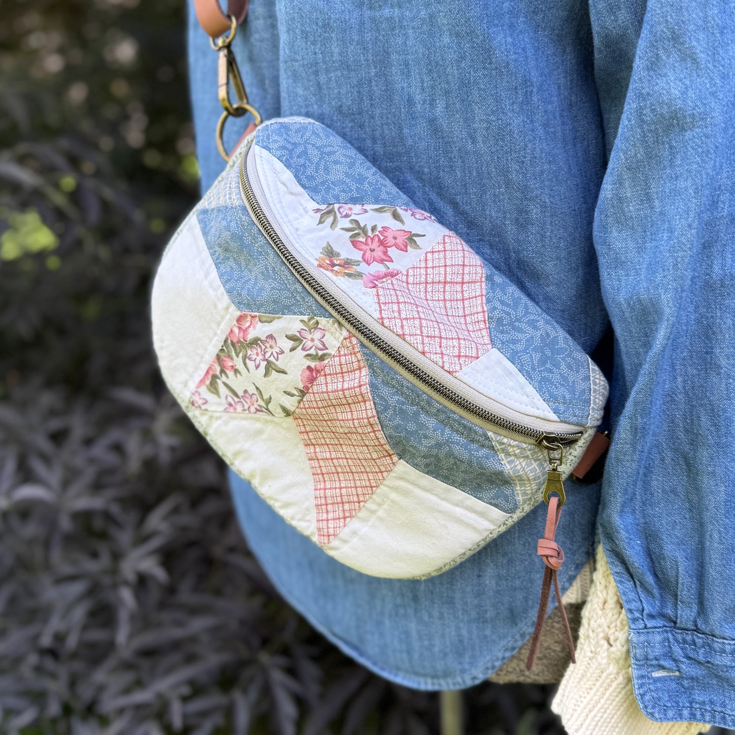 Upcycled Quilt Bag - Cotton Candy Star 2
