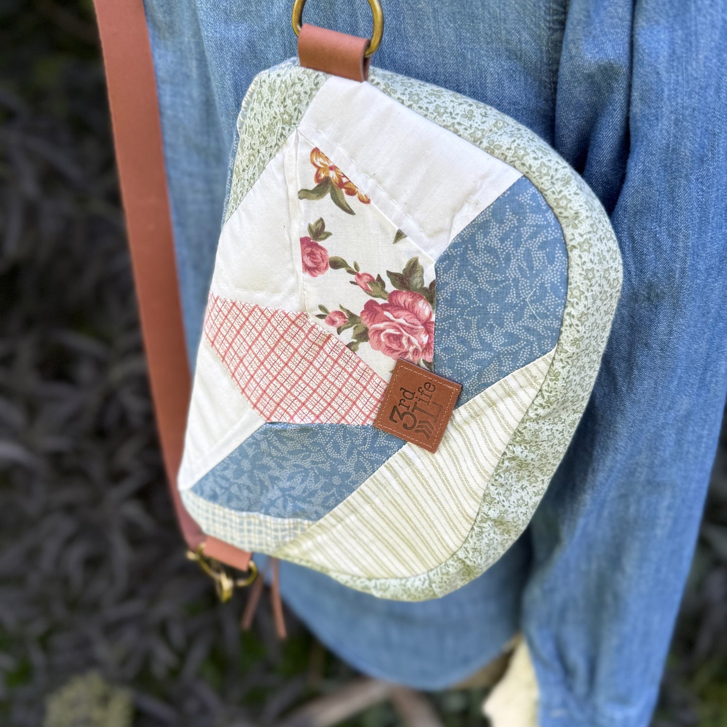 Upcycled Quilt Bag - Cotton Candy Star 2
