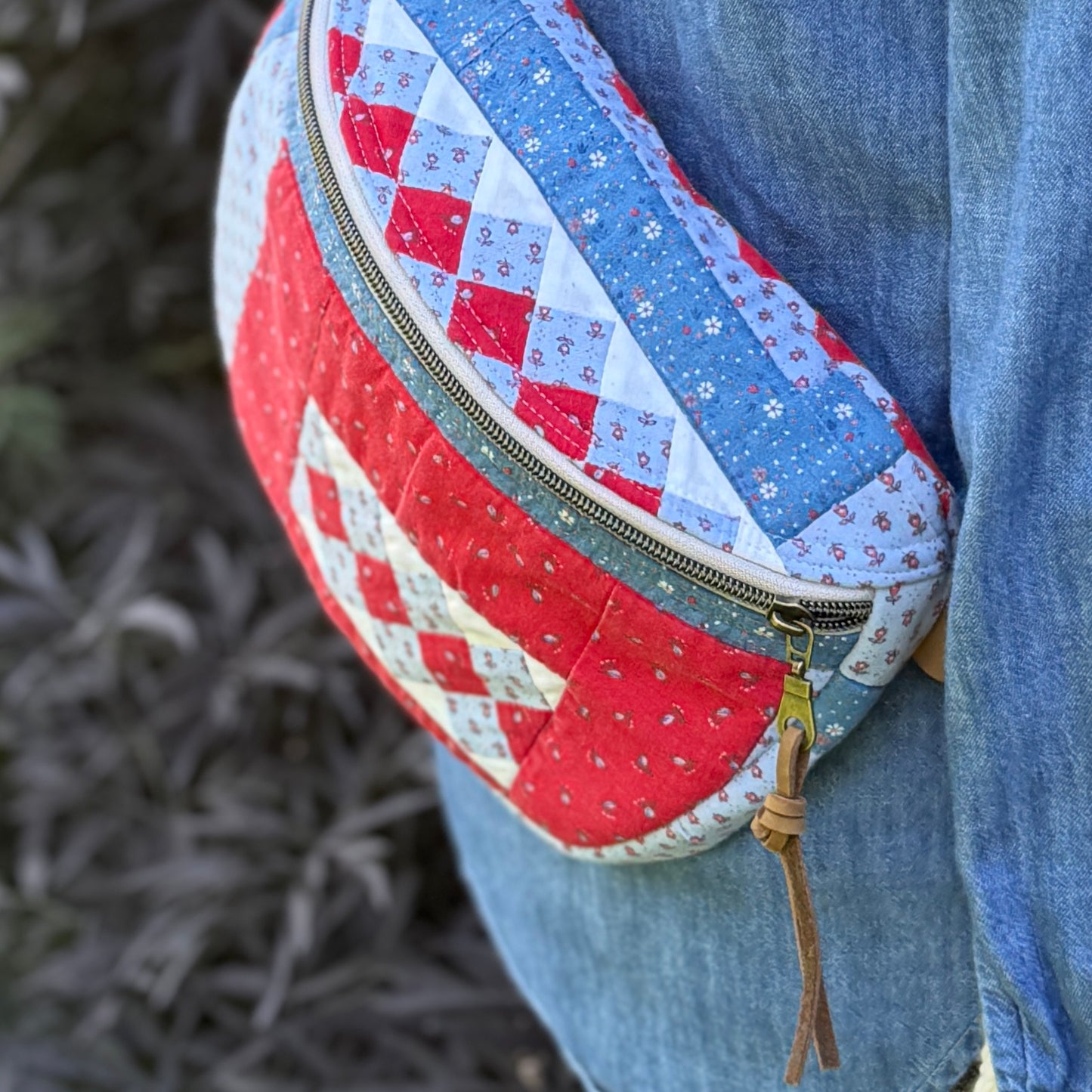 Upcycled Quilt Bag - Raggedy Ann