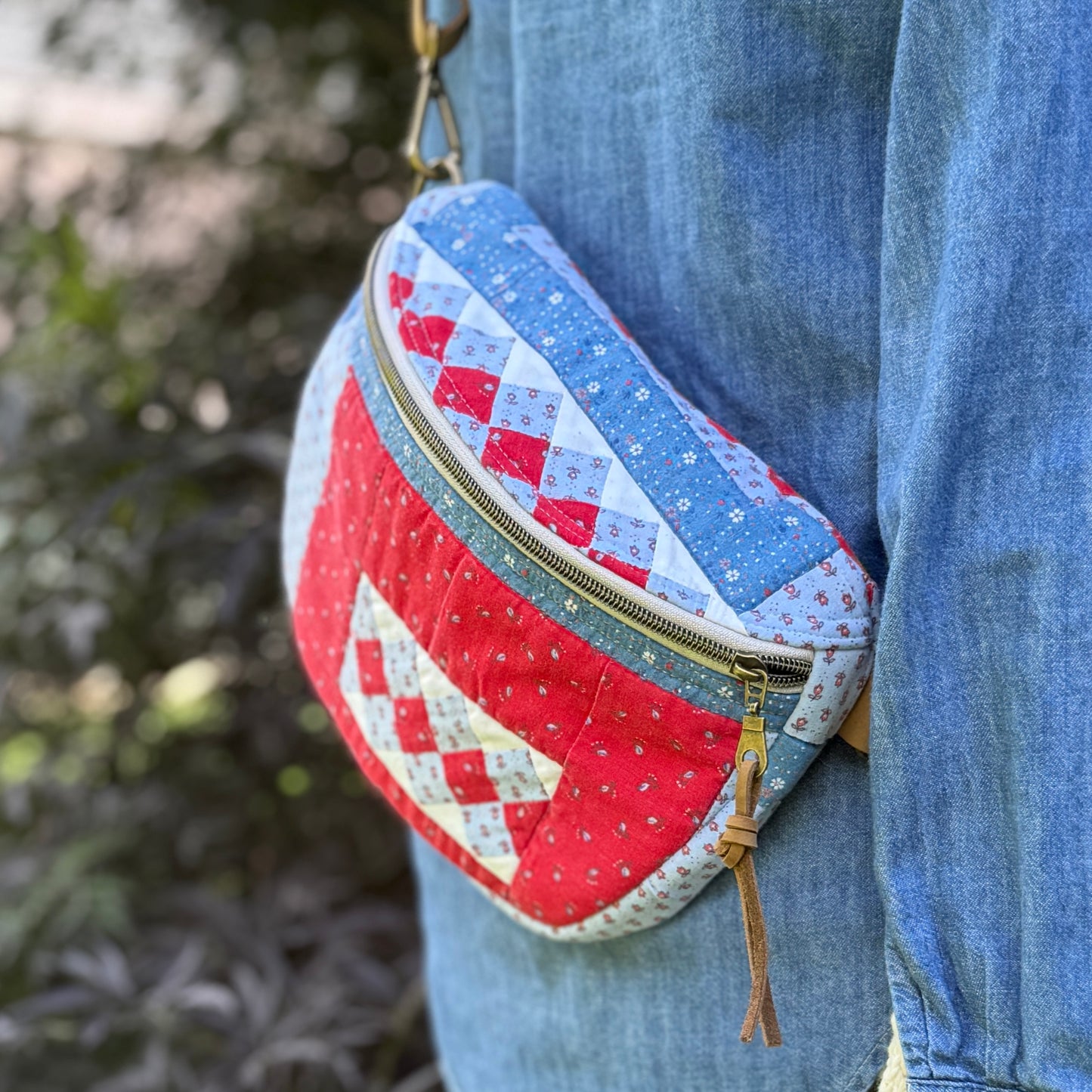 Upcycled Quilt Bag - Raggedy Ann