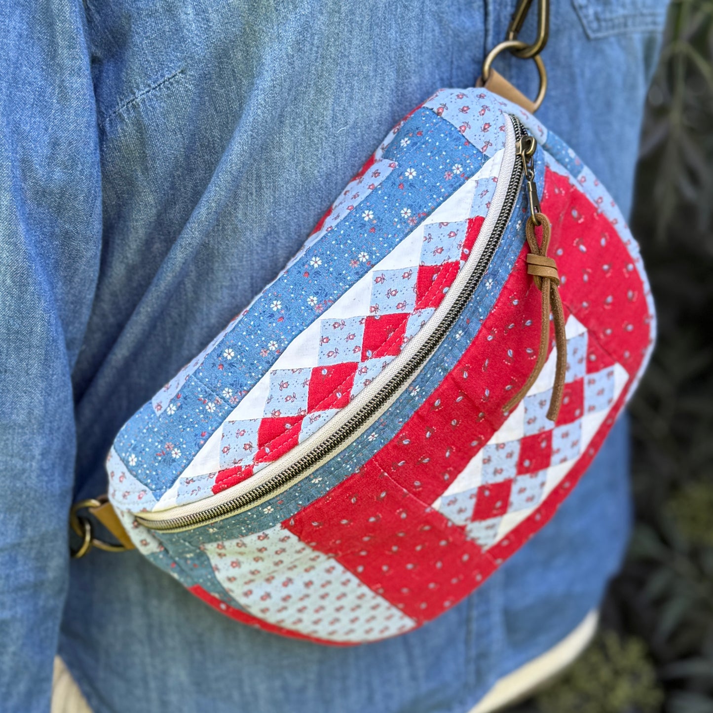 Upcycled Quilt Bag - Raggedy Ann