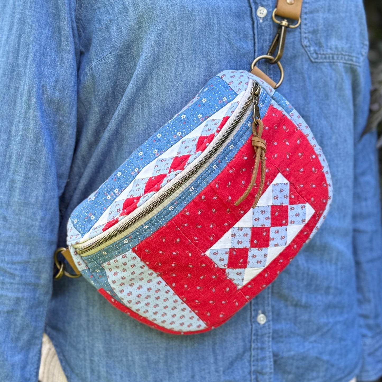Upcycled Quilt Bag - Raggedy Ann