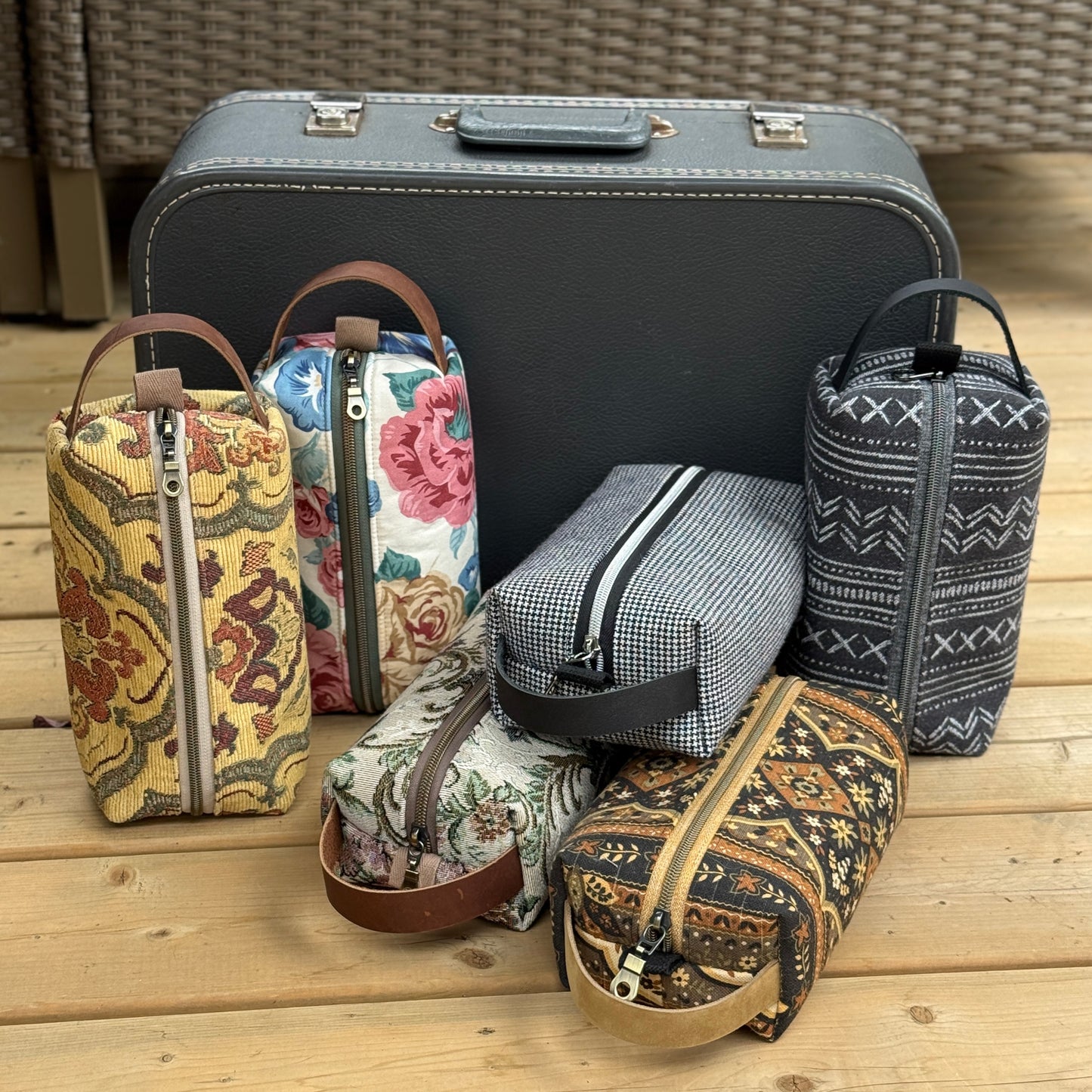 Toiletry Bag - Golden Ornate