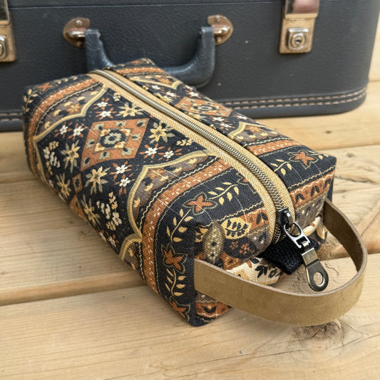 Toiletry Bag - Golden Ornate