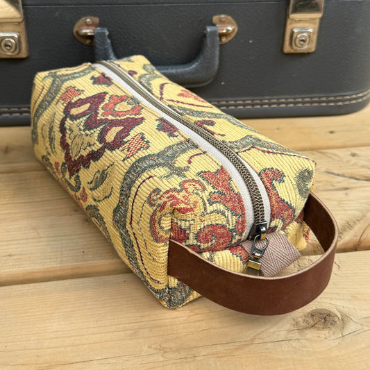 Toiletry Bag - Yellow Upholstery