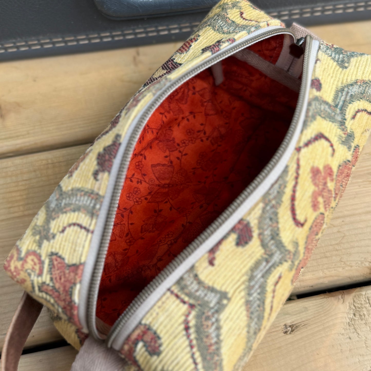 Toiletry Bag - Yellow Upholstery