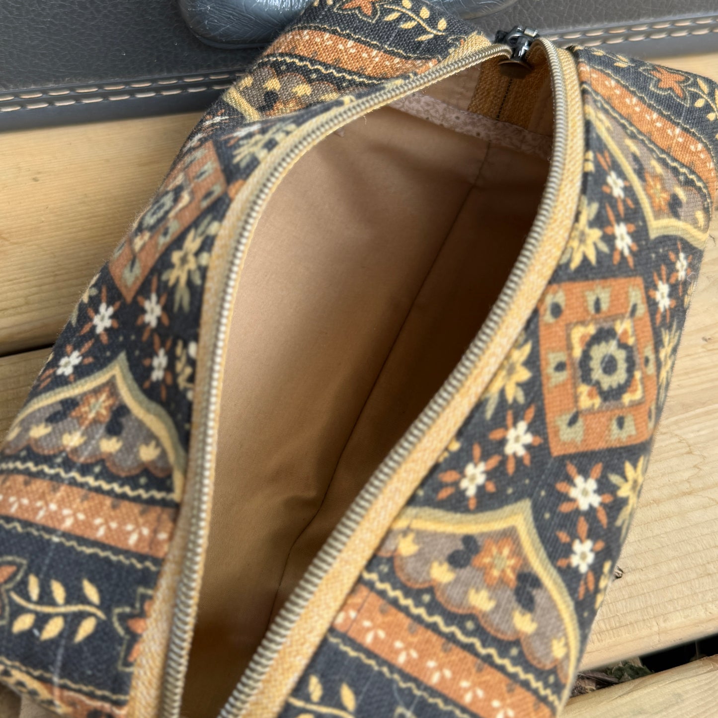 Toiletry Bag - Golden Ornate
