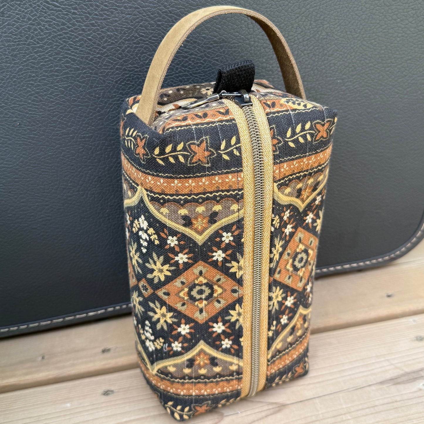 Toiletry Bag - Golden Ornate