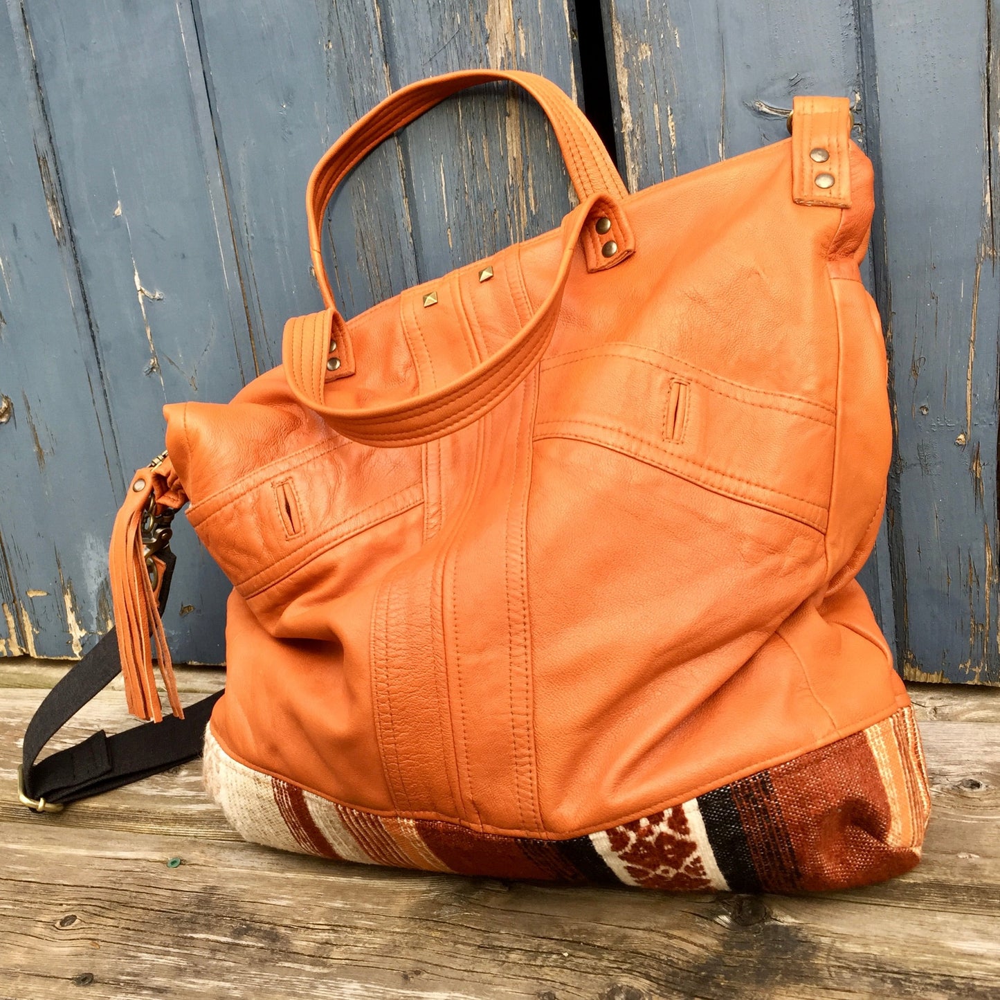 Leather Jacket Bag - Custom made